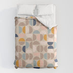 Mid Century Modern organic geometric pattern 1 Duvet Cover Gallery Image 6