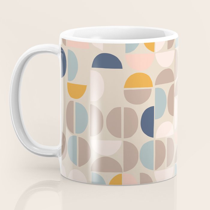 Mid Century Modern organic geometric pattern 1 Coffee Mug Gallery Image 3
