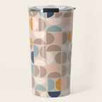 Mid Century Modern organic geometric pattern 1 Travel Mug Gallery Image 1