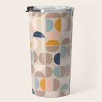 Mid Century Modern organic geometric pattern 1 Travel Mug Gallery Image 3