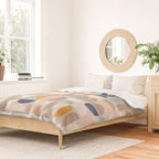 Mid Century Modern organic geometric pattern 1 Duvet Cover Gallery Image 2