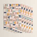 Mid Century Modern organic geometric pattern 1 Wrapping Paper Gallery Image 3