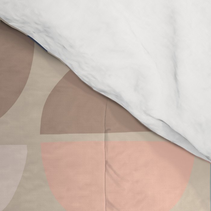 Mid Century Modern organic geometric pattern 1 Comforter Gallery Image 4