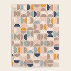 Mid Century Modern organic geometric pattern 1 Poster Gallery Image 4