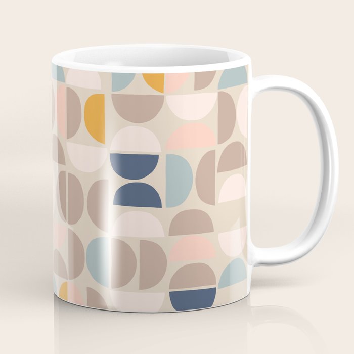 Mid Century Modern organic geometric pattern 1 Coffee Mug Gallery Image 1