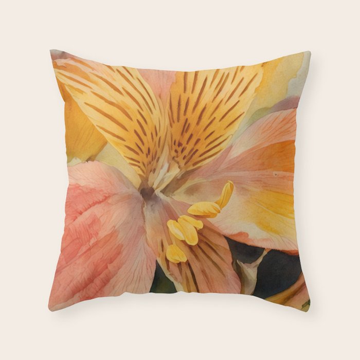 Lily of the Incas Throw Pillow Gallery Image 6