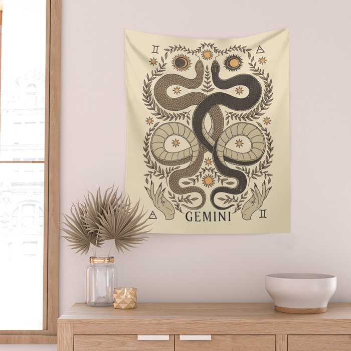 Gemini, The Twins Wall Tapestry Gallery Image 2