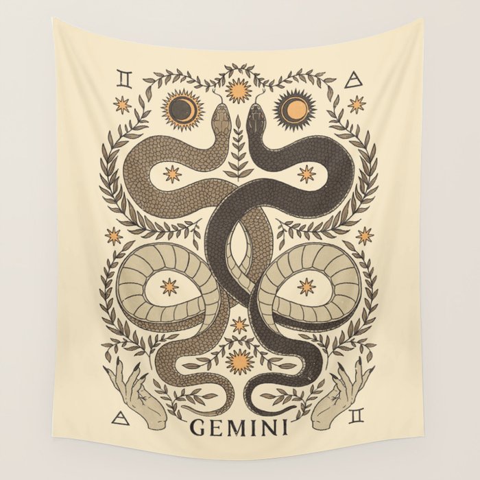 Gemini, The Twins Wall Tapestry Gallery Image 4