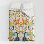 Tropical Toucans - Sepia Palette Duvet Cover Gallery Image 6