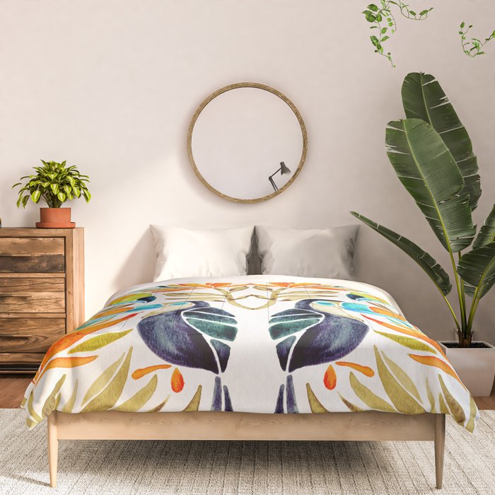 Tropical Toucans - Sepia Palette Comforter Gallery Image 3