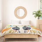 Tropical Toucans - Sepia Palette Duvet Cover Gallery Image 3