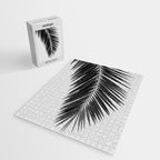 Palm Leaf Black & White I Jigsaw Puzzle Gallery Image 2