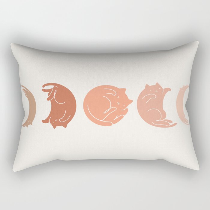 Cat Landscape 142: Cat Moon Rectangular Pillow Gallery Image 1