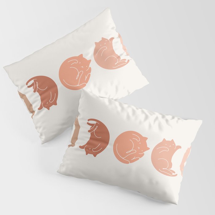 Cat Landscape 142: Cat Moon Pillow Sham Gallery Image 3