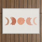 Cat Landscape 142: Cat Moon Outdoor Rug Gallery Image 1