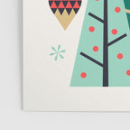 Retro Christmas Card Theme - Plain White Poster Gallery Image 3