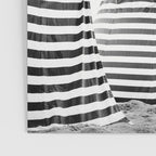 Beach Stripes - Minimalist Black and White Photography Poster Gallery Image 3