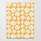 Retro Daisy Pattern - Golden Yellow Notebook Gallery Image 4