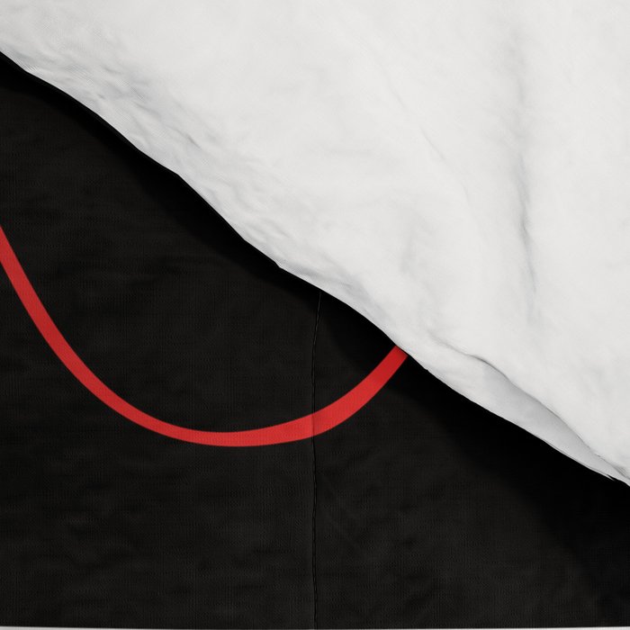 Red Black White Abstract Modern Vector Art Comforter Gallery Image 4