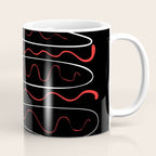 Red Black White Abstract Modern Vector Art Coffee Mug Gallery Image 1