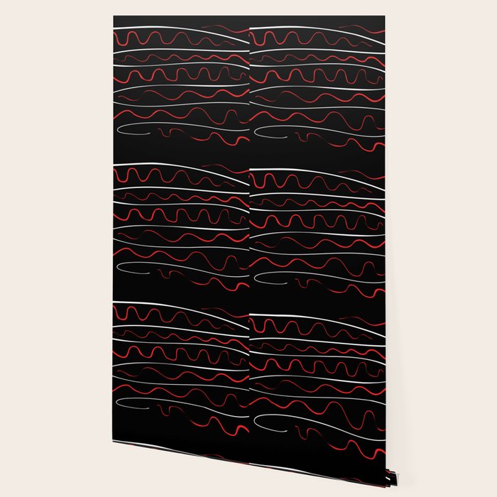 Red Black White Abstract Modern Vector Art Wallpaper Gallery Image 2