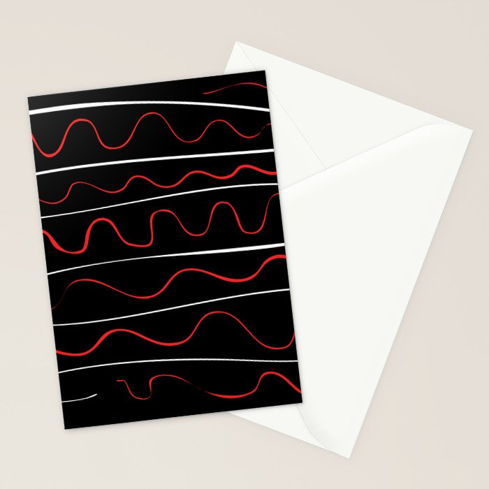 Red Black White Abstract Modern Vector Art Stationery Card Gallery Image 2