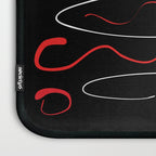 Red Black White Abstract Modern Vector Art Laptop Sleeve Gallery Image 3
