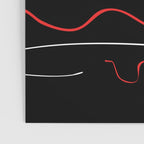 Red Black White Abstract Modern Vector Art Poster Gallery Image 3