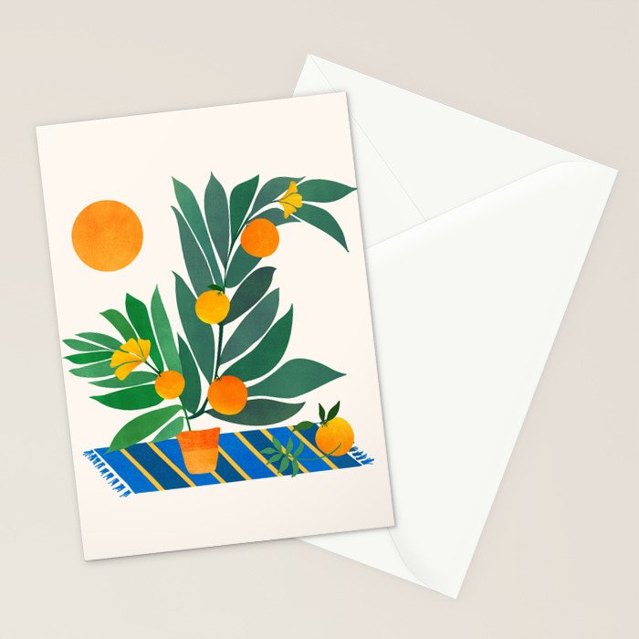 Summer's End With Oranges Stationery Card Gallery Image 2