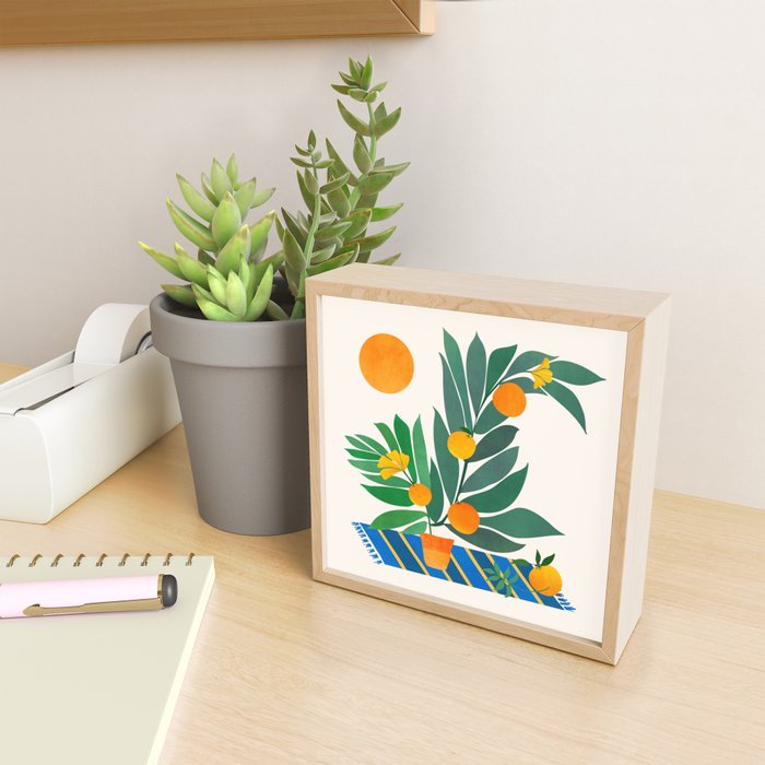 Summer's End With Oranges Mini Art Print Gallery Image 2