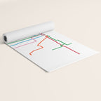 Chicago Transit Map Yoga Mat Gallery Image 2