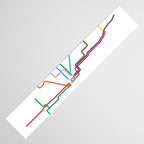 Chicago Transit Map Table Runner Gallery Image 3