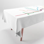 Chicago Transit Map Tablecloth Gallery Image 1