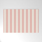 Broad Stripe - dusty pink and alabaster Welcome Mat Gallery Image 1