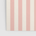 Broad Stripe - dusty pink and alabaster Poster Gallery Image 3