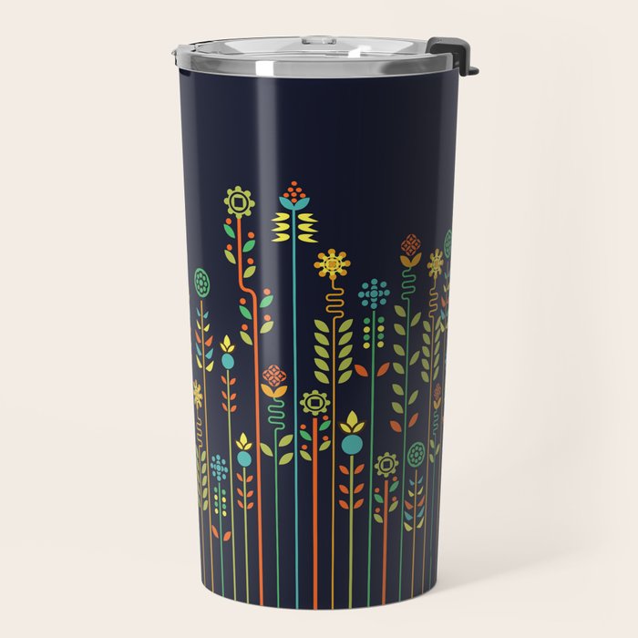 Overgrown flowers Travel Mug Gallery Image 2