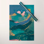 "You Are Worthy" Midnight Background Wrapping Paper Gallery Image 1