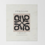 L'ART DU FÃMINISME X â Feminist Art â Matisse Exhibition Poster Throw Blanket Gallery Image 2