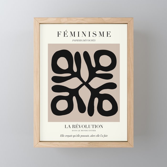 L'ART DU FÃMINISME X â Feminist Art â Matisse Exhibition Poster Mini Art Print