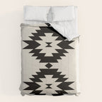 Southwestern Minimalism - Black Neutral Beige Comforter Gallery Image 6