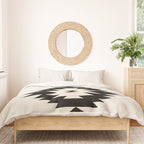 Southwestern Minimalism - Black Neutral Beige Duvet Cover Gallery Image 3