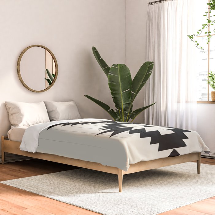 Southwestern Minimalism - Black Neutral Beige Comforter Gallery Image 2