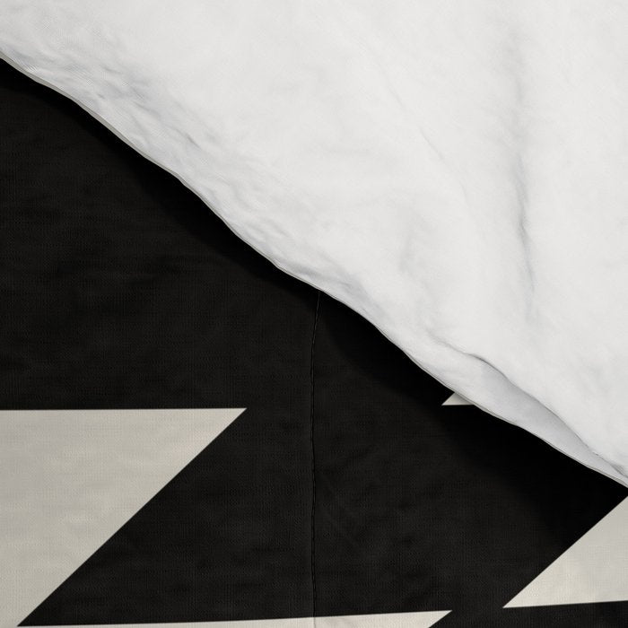 Southwestern Minimalism - Black Neutral Beige Comforter Gallery Image 4