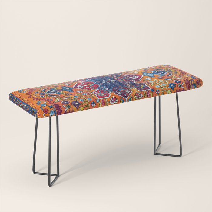 Saffron Elegance: Timeless Berber Atlas Moroccan Aesthetics Bench Gallery Image 1
