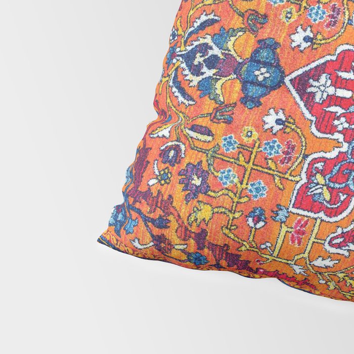 Saffron Elegance: Timeless Berber Atlas Moroccan Aesthetics Pillow Sham Gallery Image 4
