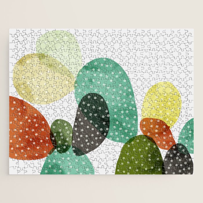 Cactus watercolor Jigsaw Puzzle Gallery Image 1