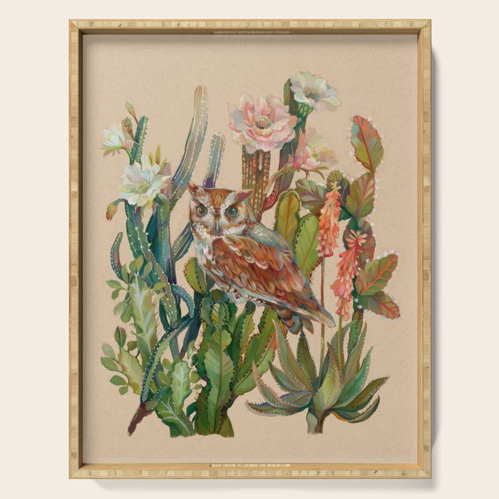 Desert Owl Serving Tray Gallery Image 1