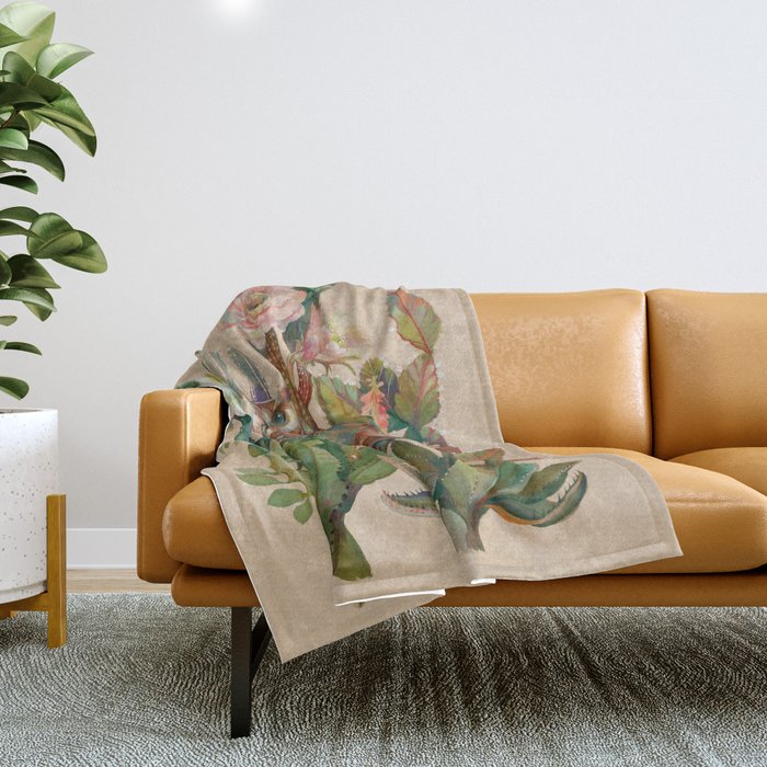 Desert Owl Throw Blanket Gallery Image 1