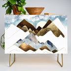 Minimal Abstract Mountains Credenza Gallery Image 1