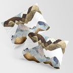 Minimal Abstract Mountains Pillow Sham Gallery Image 3